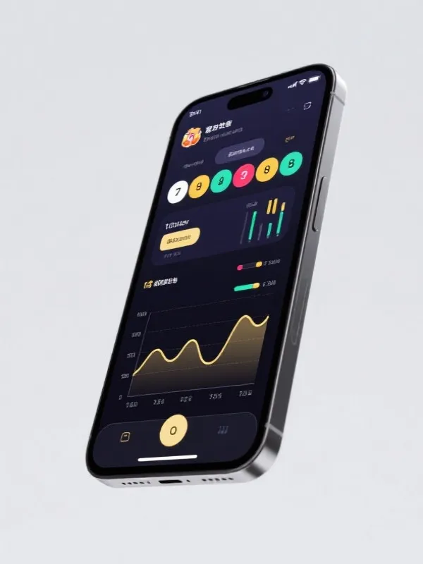 彩票网站 APP 界面展示